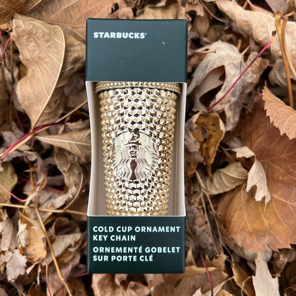Starbucks Gold Studded Keychain